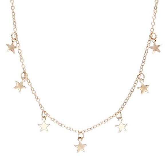 ❗️Last One❗️NWT Gold Star Choker Necklace - Picture 3 of 4